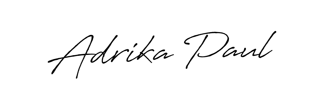 Also we have Adrika Paul name is the best signature style. Create professional handwritten signature collection using Antro_Vectra_Bolder autograph style. Adrika Paul signature style 7 images and pictures png