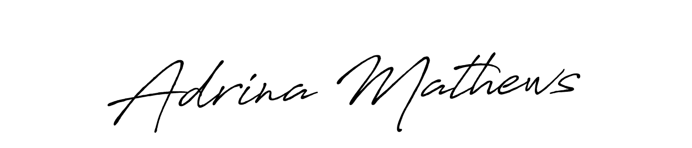 Design your own signature with our free online signature maker. With this signature software, you can create a handwritten (Antro_Vectra_Bolder) signature for name Adrina Mathews. Adrina Mathews signature style 7 images and pictures png