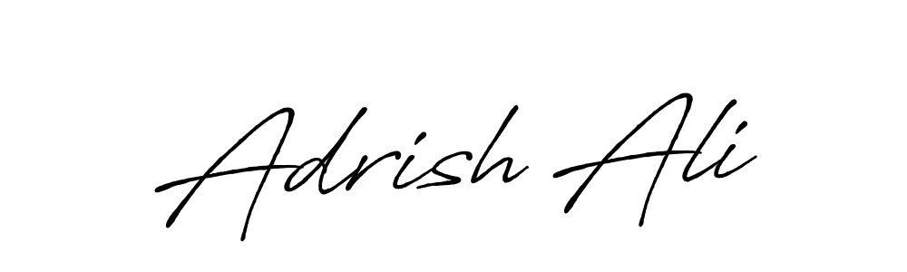 Use a signature maker to create a handwritten signature online. With this signature software, you can design (Antro_Vectra_Bolder) your own signature for name Adrish Ali. Adrish Ali signature style 7 images and pictures png