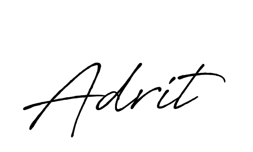 It looks lik you need a new signature style for name Adrit. Design unique handwritten (Antro_Vectra_Bolder) signature with our free signature maker in just a few clicks. Adrit signature style 7 images and pictures png