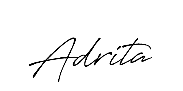 Create a beautiful signature design for name Adrita. With this signature (Antro_Vectra_Bolder) fonts, you can make a handwritten signature for free. Adrita signature style 7 images and pictures png