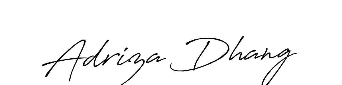 Design your own signature with our free online signature maker. With this signature software, you can create a handwritten (Antro_Vectra_Bolder) signature for name Adriza Dhang. Adriza Dhang signature style 7 images and pictures png