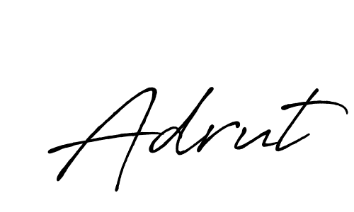 Create a beautiful signature design for name Adrut. With this signature (Antro_Vectra_Bolder) fonts, you can make a handwritten signature for free. Adrut signature style 7 images and pictures png