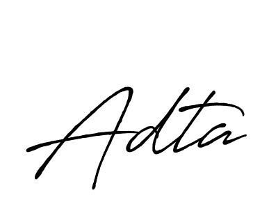 Also we have Adta name is the best signature style. Create professional handwritten signature collection using Antro_Vectra_Bolder autograph style. Adta signature style 7 images and pictures png