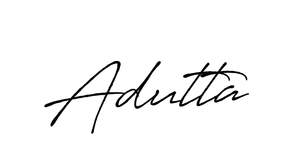 The best way (Antro_Vectra_Bolder) to make a short signature is to pick only two or three words in your name. The name Adutta include a total of six letters. For converting this name. Adutta signature style 7 images and pictures png