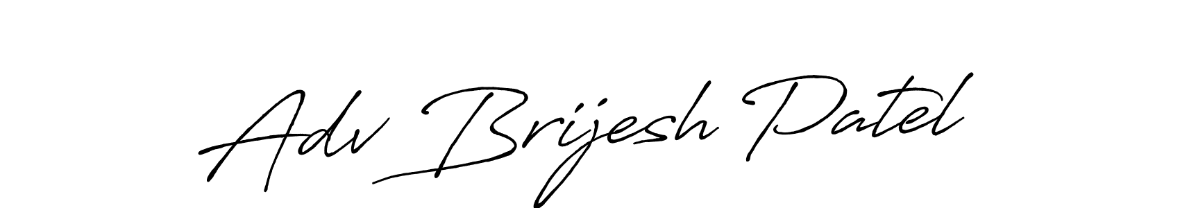 It looks lik you need a new signature style for name Adv Brijesh Patel. Design unique handwritten (Antro_Vectra_Bolder) signature with our free signature maker in just a few clicks. Adv Brijesh Patel signature style 7 images and pictures png