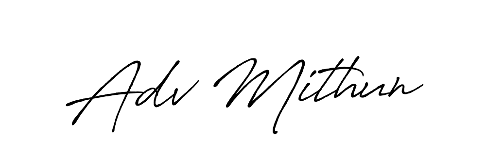 Antro_Vectra_Bolder is a professional signature style that is perfect for those who want to add a touch of class to their signature. It is also a great choice for those who want to make their signature more unique. Get Adv Mithun name to fancy signature for free. Adv Mithun signature style 7 images and pictures png