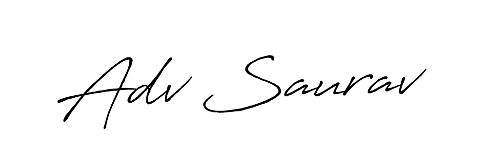 How to make Adv Saurav signature? Antro_Vectra_Bolder is a professional autograph style. Create handwritten signature for Adv Saurav name. Adv Saurav signature style 7 images and pictures png