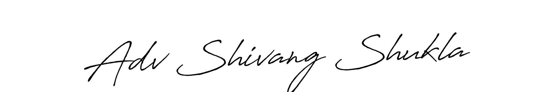 Adv Shivang Shukla stylish signature style. Best Handwritten Sign (Antro_Vectra_Bolder) for my name. Handwritten Signature Collection Ideas for my name Adv Shivang Shukla. Adv Shivang Shukla signature style 7 images and pictures png