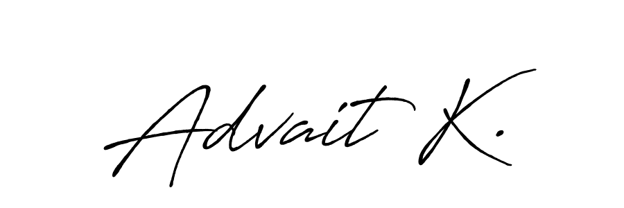 Make a beautiful signature design for name Advait K.. Use this online signature maker to create a handwritten signature for free. Advait K. signature style 7 images and pictures png