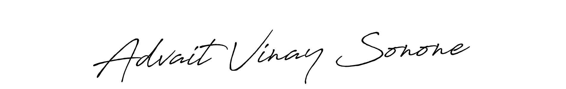 Make a beautiful signature design for name Advait Vinay Sonone. Use this online signature maker to create a handwritten signature for free. Advait Vinay Sonone signature style 7 images and pictures png