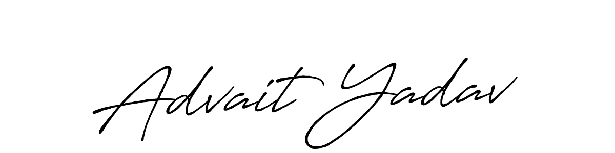 How to Draw Advait Yadav signature style? Antro_Vectra_Bolder is a latest design signature styles for name Advait Yadav. Advait Yadav signature style 7 images and pictures png