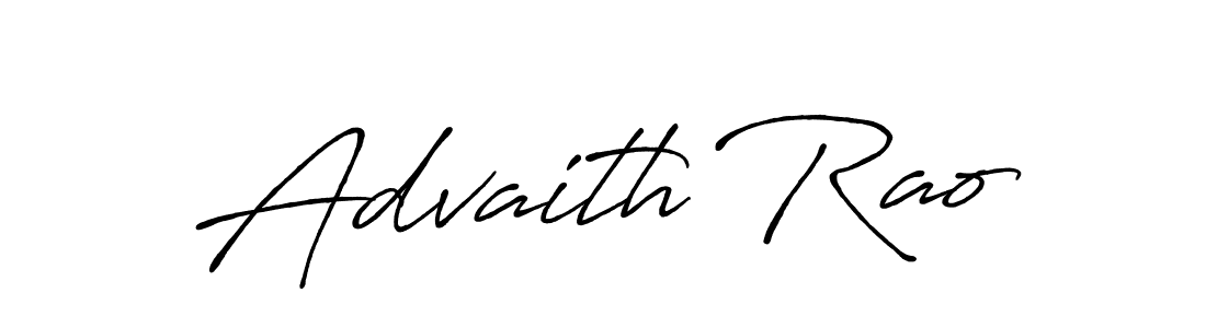 Advaith Rao stylish signature style. Best Handwritten Sign (Antro_Vectra_Bolder) for my name. Handwritten Signature Collection Ideas for my name Advaith Rao. Advaith Rao signature style 7 images and pictures png