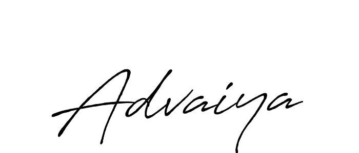 Also we have Advaiya name is the best signature style. Create professional handwritten signature collection using Antro_Vectra_Bolder autograph style. Advaiya signature style 7 images and pictures png