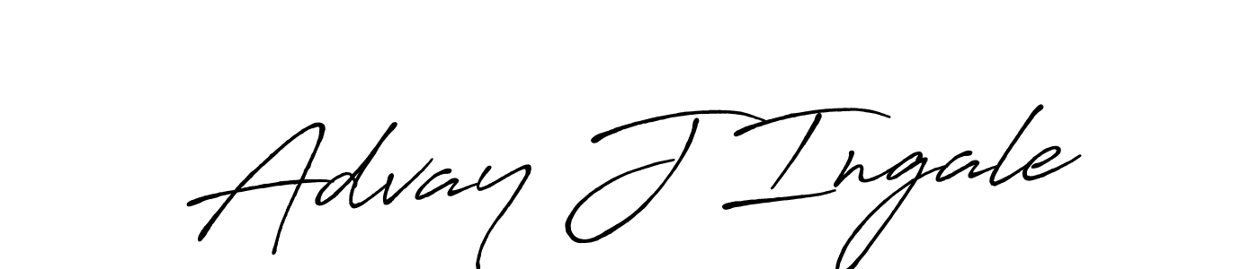 Design your own signature with our free online signature maker. With this signature software, you can create a handwritten (Antro_Vectra_Bolder) signature for name Advay J Ingale. Advay J Ingale signature style 7 images and pictures png