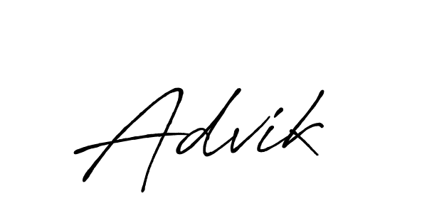 Similarly Antro_Vectra_Bolder is the best handwritten signature design. Signature creator online .You can use it as an online autograph creator for name Advik . Advik  signature style 7 images and pictures png