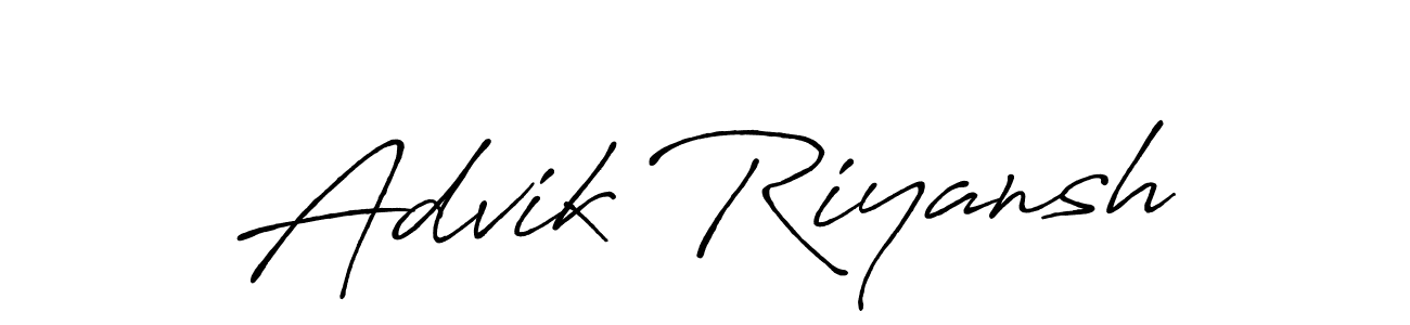 Once you've used our free online signature maker to create your best signature Antro_Vectra_Bolder style, it's time to enjoy all of the benefits that Advik Riyansh name signing documents. Advik Riyansh signature style 7 images and pictures png