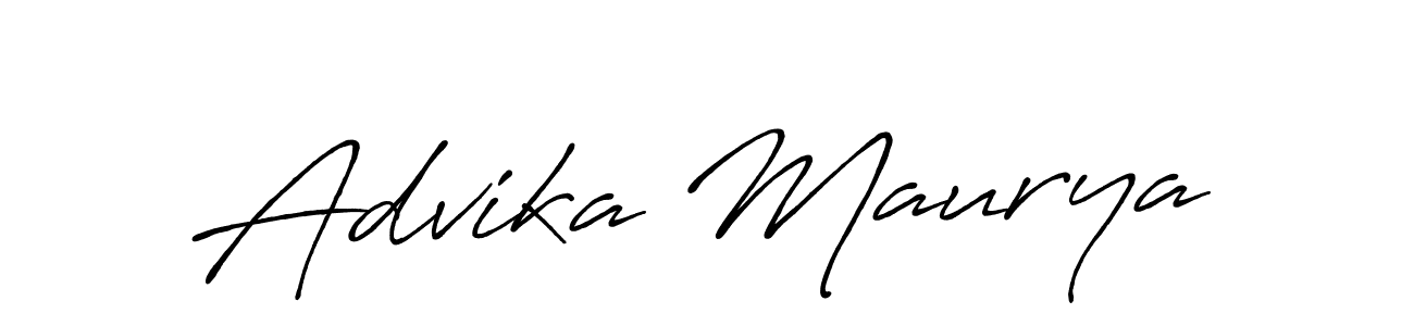 It looks lik you need a new signature style for name Advika Maurya. Design unique handwritten (Antro_Vectra_Bolder) signature with our free signature maker in just a few clicks. Advika Maurya signature style 7 images and pictures png