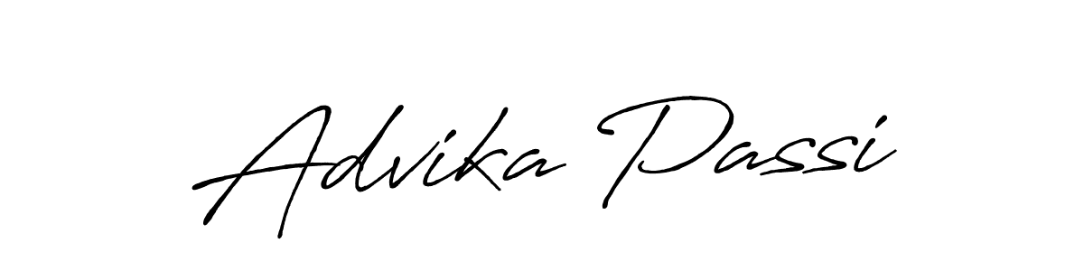 How to Draw Advika Passi signature style? Antro_Vectra_Bolder is a latest design signature styles for name Advika Passi. Advika Passi signature style 7 images and pictures png