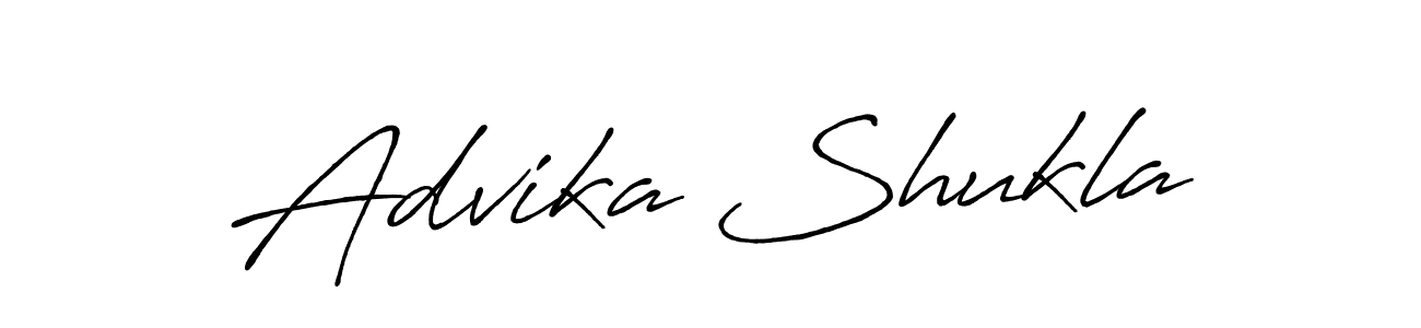 Use a signature maker to create a handwritten signature online. With this signature software, you can design (Antro_Vectra_Bolder) your own signature for name Advika Shukla. Advika Shukla signature style 7 images and pictures png