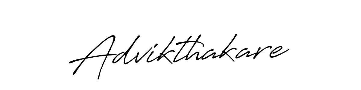 The best way (Antro_Vectra_Bolder) to make a short signature is to pick only two or three words in your name. The name Advikthakare include a total of six letters. For converting this name. Advikthakare signature style 7 images and pictures png