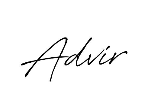 Create a beautiful signature design for name Advir. With this signature (Antro_Vectra_Bolder) fonts, you can make a handwritten signature for free. Advir signature style 7 images and pictures png