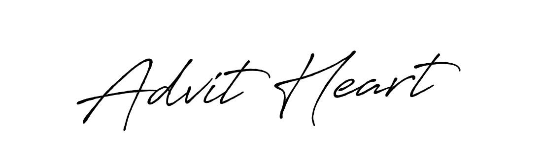 Make a beautiful signature design for name Advit Heart. Use this online signature maker to create a handwritten signature for free. Advit Heart signature style 7 images and pictures png