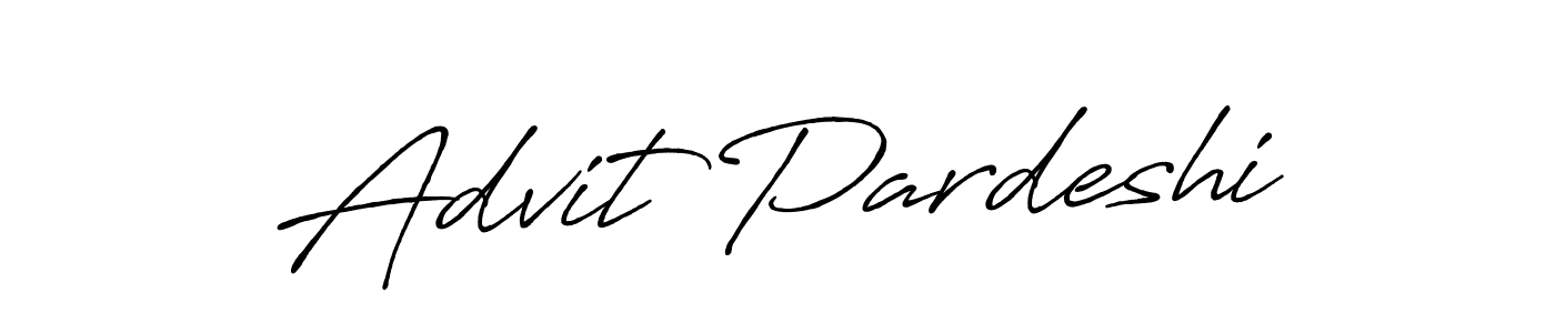 Also You can easily find your signature by using the search form. We will create Advit Pardeshi name handwritten signature images for you free of cost using Antro_Vectra_Bolder sign style. Advit Pardeshi signature style 7 images and pictures png