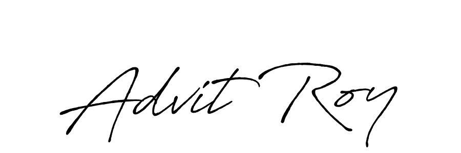 You should practise on your own different ways (Antro_Vectra_Bolder) to write your name (Advit Roy) in signature. don't let someone else do it for you. Advit Roy signature style 7 images and pictures png