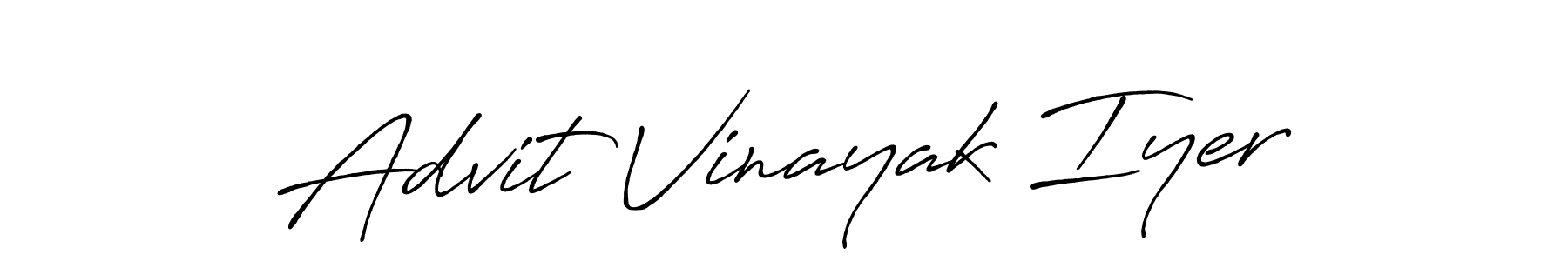 Make a beautiful signature design for name Advit Vinayak Iyer. Use this online signature maker to create a handwritten signature for free. Advit Vinayak Iyer signature style 7 images and pictures png