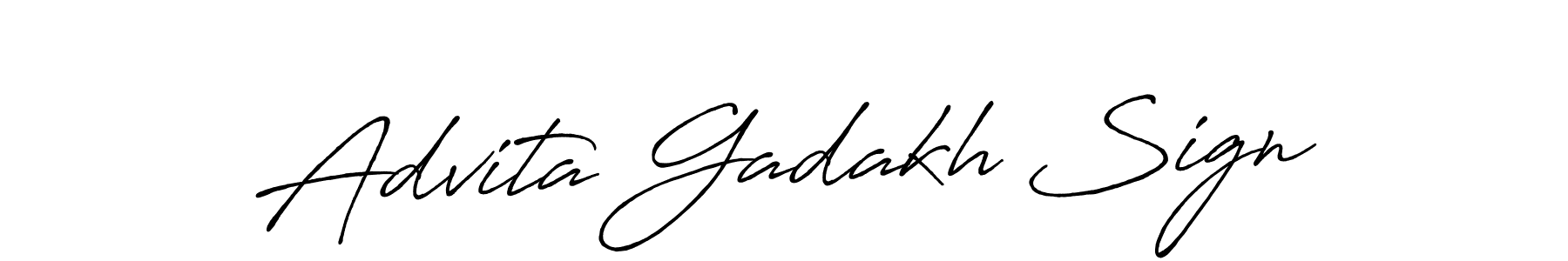 How to make Advita Gadakh Sign signature? Antro_Vectra_Bolder is a professional autograph style. Create handwritten signature for Advita Gadakh Sign name. Advita Gadakh Sign signature style 7 images and pictures png