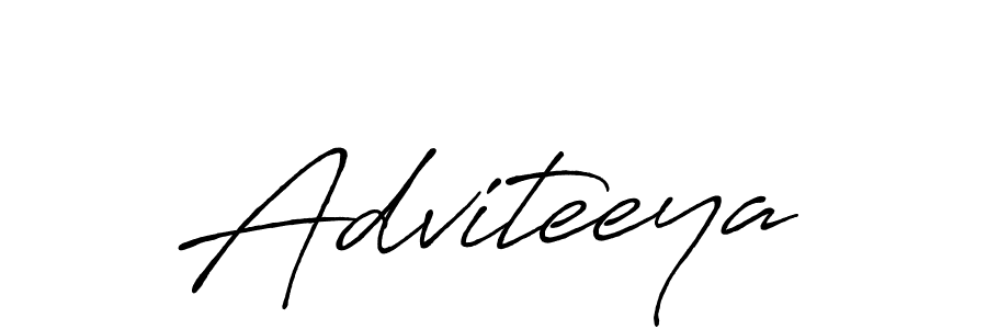 Adviteeya stylish signature style. Best Handwritten Sign (Antro_Vectra_Bolder) for my name. Handwritten Signature Collection Ideas for my name Adviteeya. Adviteeya signature style 7 images and pictures png