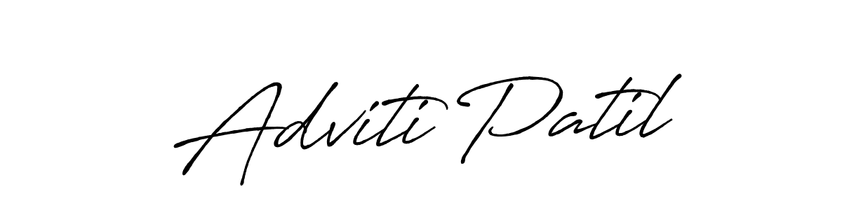 Adviti Patil stylish signature style. Best Handwritten Sign (Antro_Vectra_Bolder) for my name. Handwritten Signature Collection Ideas for my name Adviti Patil. Adviti Patil signature style 7 images and pictures png