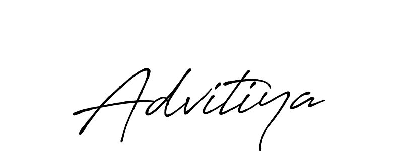 Design your own signature with our free online signature maker. With this signature software, you can create a handwritten (Antro_Vectra_Bolder) signature for name Advitiya. Advitiya signature style 7 images and pictures png