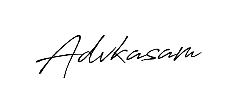 Design your own signature with our free online signature maker. With this signature software, you can create a handwritten (Antro_Vectra_Bolder) signature for name Advkasam. Advkasam signature style 7 images and pictures png