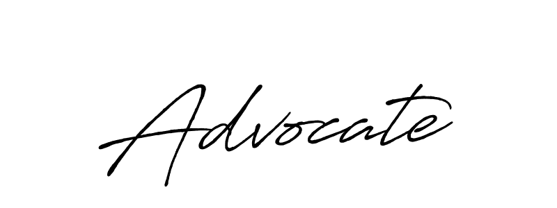 Advocate stylish signature style. Best Handwritten Sign (Antro_Vectra_Bolder) for my name. Handwritten Signature Collection Ideas for my name Advocate. Advocate signature style 7 images and pictures png