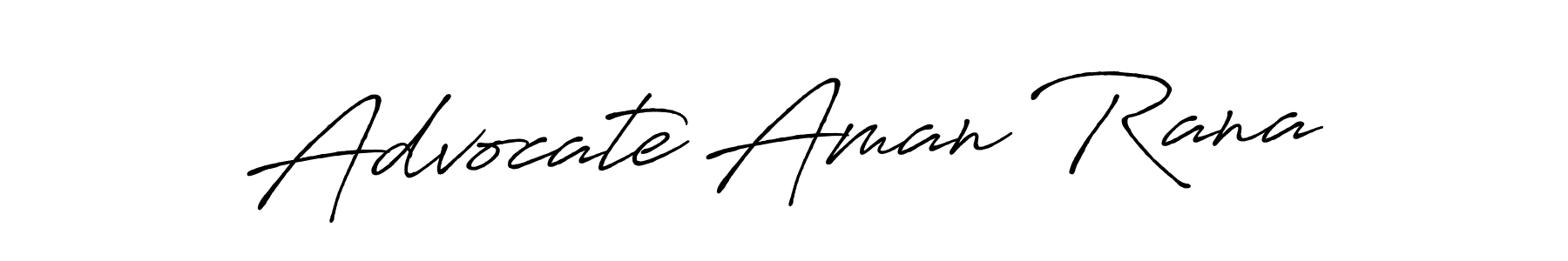 Use a signature maker to create a handwritten signature online. With this signature software, you can design (Antro_Vectra_Bolder) your own signature for name Advocate Aman Rana. Advocate Aman Rana signature style 7 images and pictures png