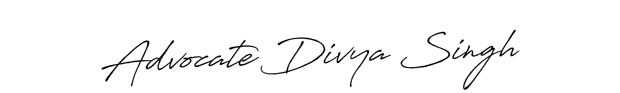 How to Draw Advocate Divya Singh signature style? Antro_Vectra_Bolder is a latest design signature styles for name Advocate Divya Singh. Advocate Divya Singh signature style 7 images and pictures png