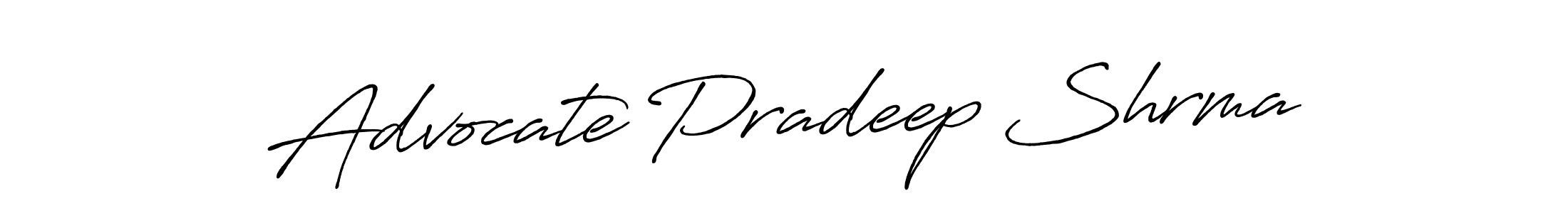 Also we have Advocate Pradeep Shrma name is the best signature style. Create professional handwritten signature collection using Antro_Vectra_Bolder autograph style. Advocate Pradeep Shrma signature style 7 images and pictures png