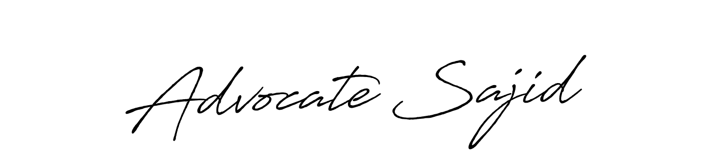 How to make Advocate Sajid signature? Antro_Vectra_Bolder is a professional autograph style. Create handwritten signature for Advocate Sajid name. Advocate Sajid signature style 7 images and pictures png