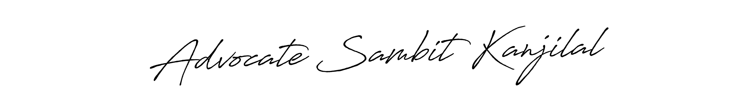 Advocate Sambit Kanjilal stylish signature style. Best Handwritten Sign (Antro_Vectra_Bolder) for my name. Handwritten Signature Collection Ideas for my name Advocate Sambit Kanjilal. Advocate Sambit Kanjilal signature style 7 images and pictures png