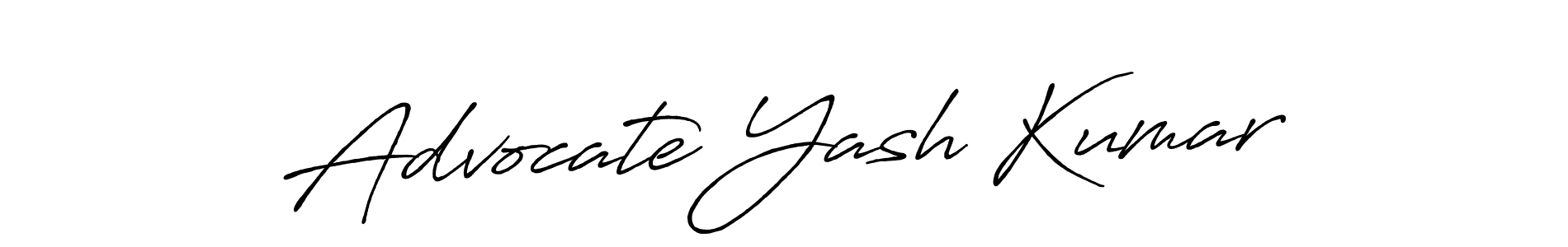 Also we have Advocate Yash Kumar name is the best signature style. Create professional handwritten signature collection using Antro_Vectra_Bolder autograph style. Advocate Yash Kumar signature style 7 images and pictures png