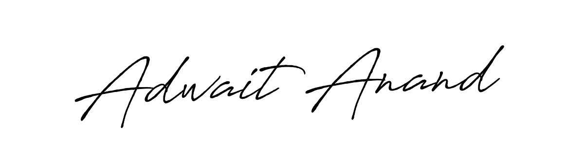 Create a beautiful signature design for name Adwait Anand. With this signature (Antro_Vectra_Bolder) fonts, you can make a handwritten signature for free. Adwait Anand signature style 7 images and pictures png