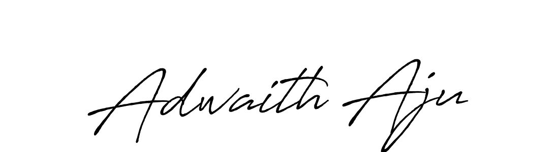 if you are searching for the best signature style for your name Adwaith Aju. so please give up your signature search. here we have designed multiple signature styles  using Antro_Vectra_Bolder. Adwaith Aju signature style 7 images and pictures png