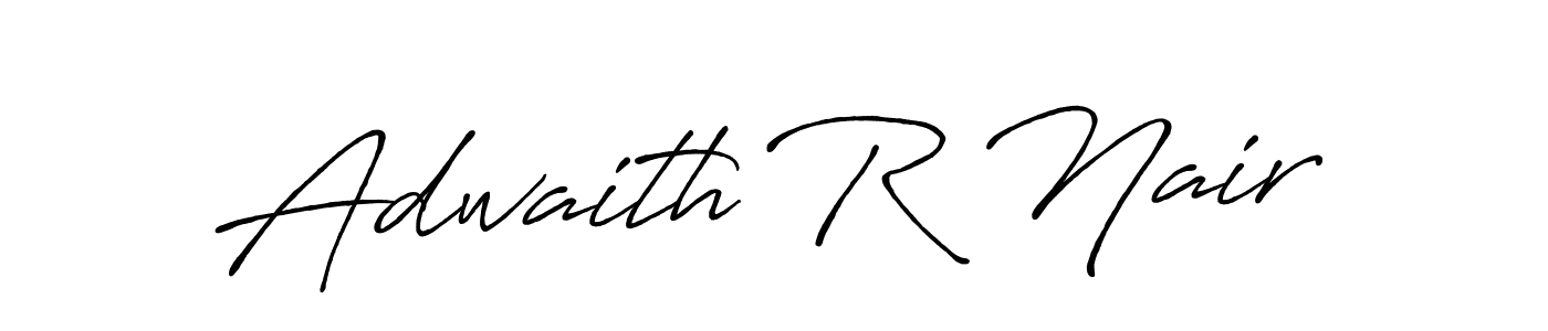 Also You can easily find your signature by using the search form. We will create Adwaith R Nair name handwritten signature images for you free of cost using Antro_Vectra_Bolder sign style. Adwaith R Nair signature style 7 images and pictures png