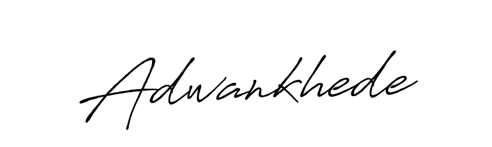 Use a signature maker to create a handwritten signature online. With this signature software, you can design (Antro_Vectra_Bolder) your own signature for name Adwankhede. Adwankhede signature style 7 images and pictures png