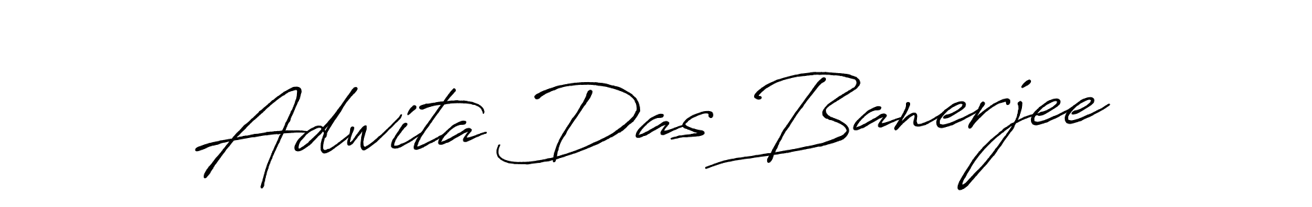 Make a beautiful signature design for name Adwita Das Banerjee. With this signature (Antro_Vectra_Bolder) style, you can create a handwritten signature for free. Adwita Das Banerjee signature style 7 images and pictures png