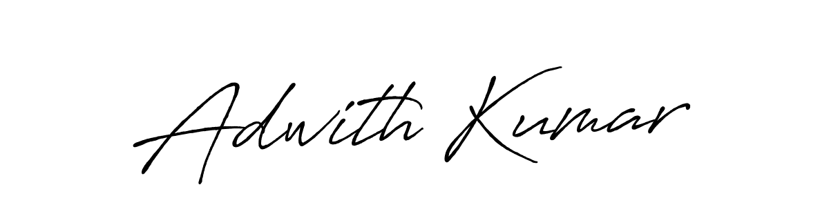 Use a signature maker to create a handwritten signature online. With this signature software, you can design (Antro_Vectra_Bolder) your own signature for name Adwith Kumar. Adwith Kumar signature style 7 images and pictures png