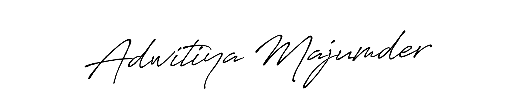 Make a beautiful signature design for name Adwitiya Majumder. With this signature (Antro_Vectra_Bolder) style, you can create a handwritten signature for free. Adwitiya Majumder signature style 7 images and pictures png