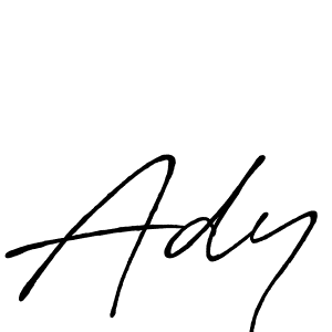 Use a signature maker to create a handwritten signature online. With this signature software, you can design (Antro_Vectra_Bolder) your own signature for name Ady. Ady signature style 7 images and pictures png